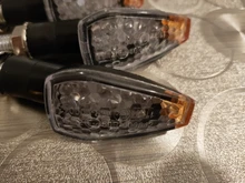 Luces LED intermitentes universales para motocicleta, intermitente trasero de 12V para Cafe Racer Honda BMW Yamaha, 2 uds.