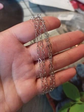 2 metros oro rodio Color pulsera de forma de corazón collar de cadenas de enlace para suministros de fabricación de la joyería DIY arte hecho a mano accesorios