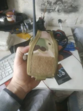 Bolsa de nailon 1000D para exteriores, bolsa de bolsillo para walkie-talkie de Radio, deportes tácticos, Molle