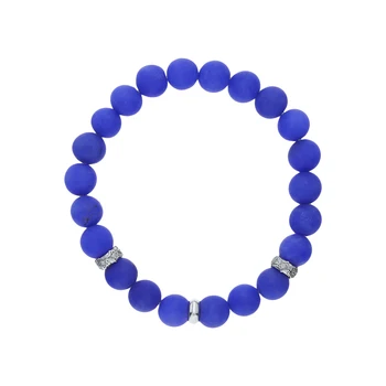 

Silver Bracelet with cubic zirconia and agate sunlight sample 925