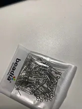 200 unids/lote ojo cabeza pines 20 25 30 35 40 45 50 mm de ojo pines agujas cuentas suministros de fabricación de la joyería DIY accesorios conclusiones