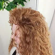 Ídolo de moda suelta el pelo de la onda profunda mechones extensiones de cabello Ombre mechones 28-32 pulgadas 120g Super largo pelo sintético del pelo rizado del pelo de la onda