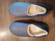 Zapatillas de casa antideslizantes impermeables de algodón para mujer, pantuflas suaves de espuma viscoelástica, para invierno