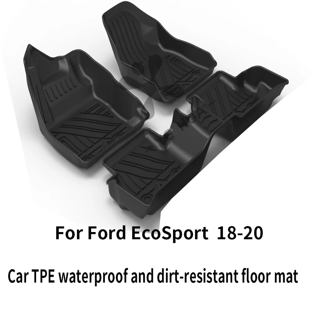 Автомобильный напольный коврик для ног Ford из ТПЭ полный комплект