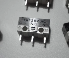 Interruptor momentáneo de botón de Interruptor de Límite Micro, interruptor de ratón de CA de 1A 125V, 3 pines, palanca con rodillo de bisagra, brazo SPDT 12*6*6mm