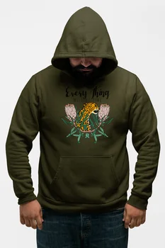 

Angemiel Wear Everything Will Be Fine Green Men 'S Hooded Sweatshirt