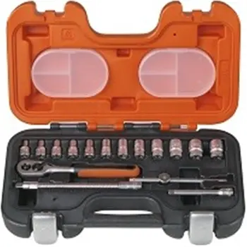 

SET OF KEYS HEXAGONAL SOCKET WRENCH 1/4 "4 TO 13MM 16PZ PLASTIC BOX S160