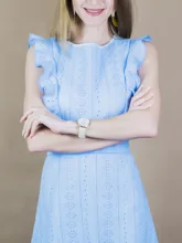 VITIANA-vestido Midi informal para mujer, vestido largo Midi liso en blanco y azul con encaje, sin mangas, elegante para fiesta de verano, 2018