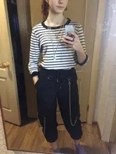 QWEEK-pantalones Cargo Punk de gran tamaño para mujer, ropa de calle gótica, ropa de calle negra con cadena Harajuku Hippie, pantalones de estilo callejero coreano para mujer, Hip Hop