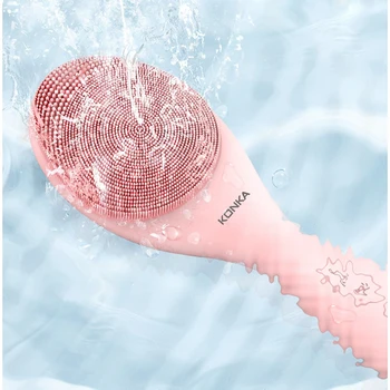 

KONKA Silicone Facial Cleansing Brush Ultrasonic Vibration Electric Face Cleanser Deep Washing Massage Brush IPX7 Waterproof