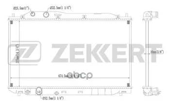 

Radiator OHL. DV. Honda Civic VIII 06-zekkert art. mk-1213