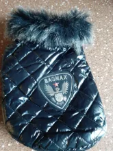 New Arrival Noble Pet Dogs Winter Vest Coat Fur Collar Russia Classic Dogs Clothing Soft