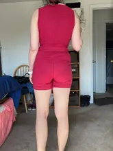 Mono informal para mujer, con hombros descubiertos, túnica, rosa, negro, sólido, verano, elegante, corto, mono 2020, mono para mujer