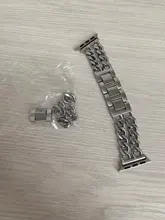 Correa de acero inoxidable para Apple Watch serie 5, 4, 3, 2, 38mm, 42mm, 40mm, 44mm, banda de Metal para iWatch 5, 4, 3, 2