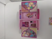 Caja de maquillaje de frozen de la princesa de Disney, juguetes cosméticos para niños, bolso seguro y no tóxico, juguetes de maquillaje solubles en agua
