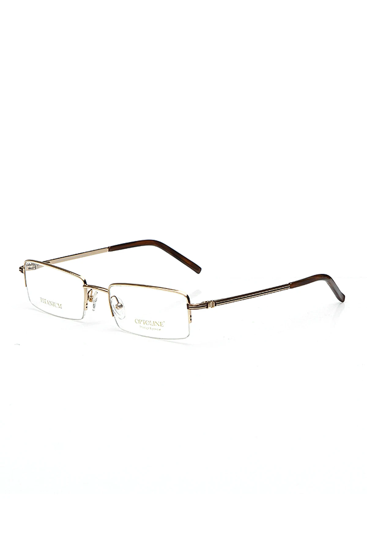 

Male Image glasses f-s 3708 gd titanium optical demo Glass 53 -- optoline