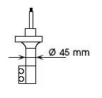 

Shock absorber rear left gas without ABS \ Nissan Sunny 1.4-2.0D