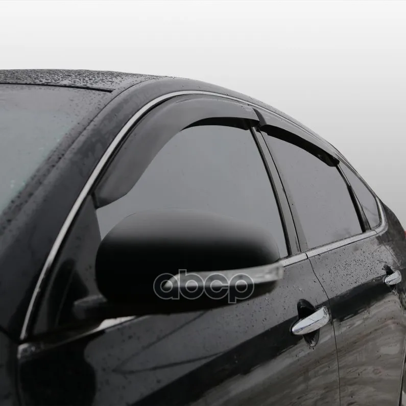 Комплект Дефлекторов Серия Corsar Nissan Teana(J32) 2008-2013/Cедан/Накладные/Скотч/К-Т 4 Шт./ Voron Glass арт. DEF00427