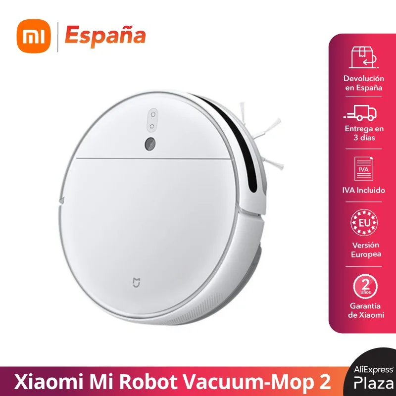 Xiaomi Mi Robot Vacuum Mop 2, 2700Pa de succión, Capacidad de la batería de  3200mAh, Módulo de trapeado presurizado mejorado| | - AliExpress