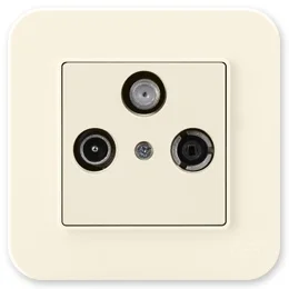 

PnpnElectrıc Gns Radius Satellite Socket Transitive (Sat-TV-Radio) TV-R-SELL Socket Intermediate Cream