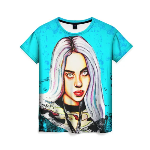 Женская футболка 3D Billie Eilish | одежда