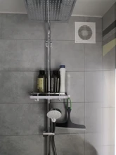 Organizer Bathroom Rack-Holder Tray Shelves Shower-Shampoo Practical Single-Tier