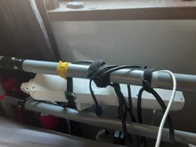 Bridas liberables de plástico de colores para cables, bridas para cables reutilizables de nailon, con cierre, tipo T, 50 Uds.