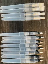 Agua cepillo pluma pincel de con depósito de agua para acuarela pluma acuarela, pintura de marcadores (12 piezas)