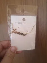 Collar de acero inoxidable con nombre personalizado, Gargantilla de oro rosa con letras personalizadas