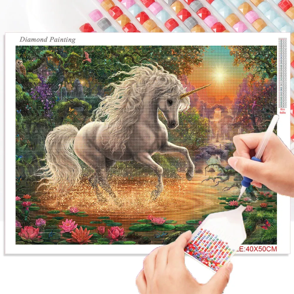 Cuadros Diamond Painting Pintura Manualidades Stitch Caballo