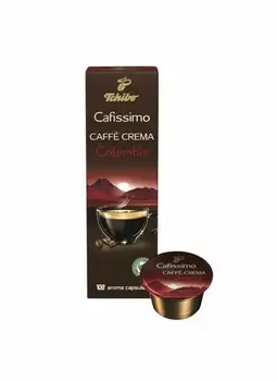

Tchibo Cafissimo Roasted And Ground Coffee For Coffee Makers with Cafissimo Capsules 10 Capsules, Each Containing 7.5g Of Coffee