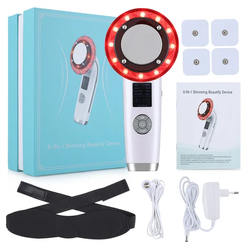 In 1 Slimming Beauty Device Ultrasonic Body Sculpting Device RF Body Slimming Machine EMS Vibration IPL Beauty Instrument