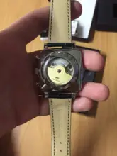 Swiss-Reloj de pulsera para hombre, cronógrafo cuadrado de lujo, Esfera Grande, resistente al agua, nuevo