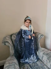 Snow-Costumes Robe Dresses Carnaval Princess-Dress Cosplay Girls Kids Disfraz Vestidor