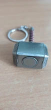 LLavero de Metal con forma de martillo de Thor para hombre y mujer, accesorios para seguidores de películas, 2021