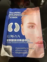 Parche ocular de microagujas para eliminación de arrugas finas, ácido hialurónico, mascarilla para ojos, ojeras, hinchazón, almohadillas para los ojos, 1 par