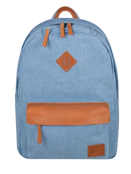 

Рюкзак Woodsurf, United Academy, коллекция BOHO FESTIVAL, деним, кожа, моно джинса, клапан кожа