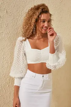 

Trendyol Gauze Balloon Sleeve Blouse TBESS20BZ0423