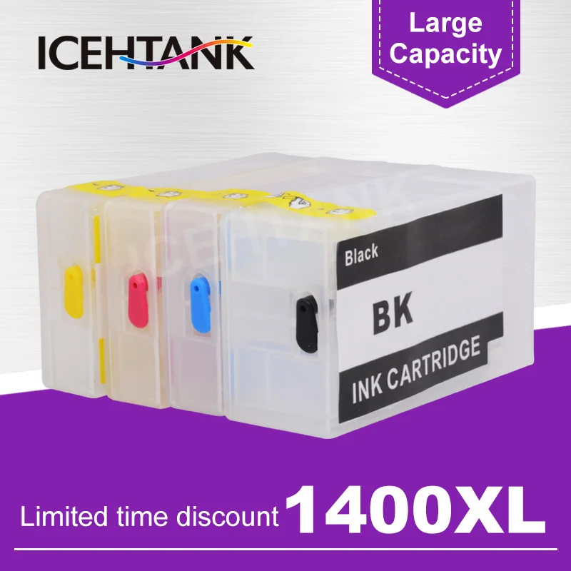 ICEHTANK многоразовый картридж с чернилами для Canon PGI 1400 принтера MAXIFY MB2040 MB2140 MB2340