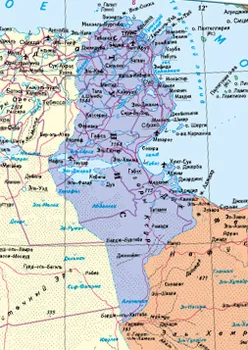 

Administrative map of Tunisia 70*40 cm