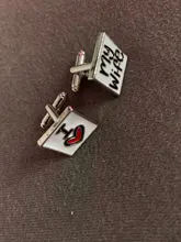 Gemelos de moda para hombres, diseño de I Love My Wife, buena pareja, camisa, abalorio de aleación de Zinc, 8C1735