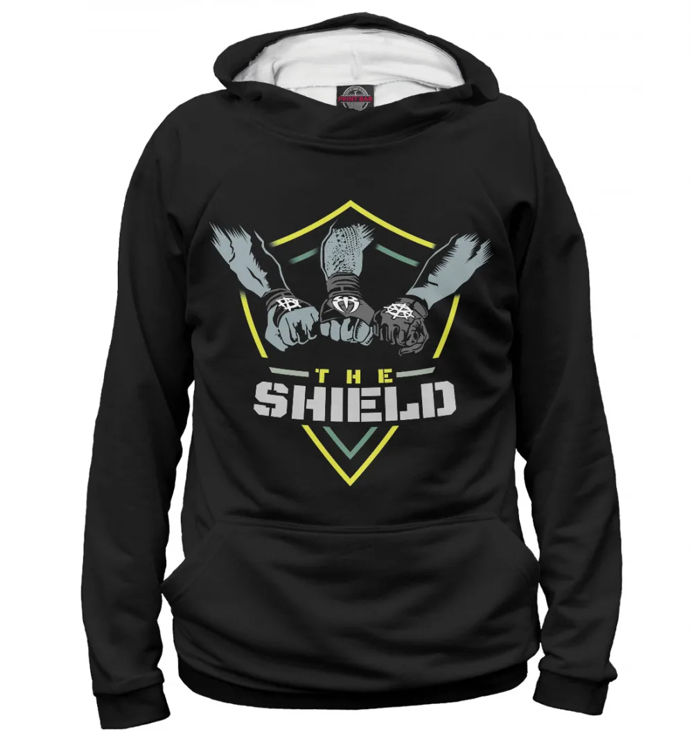 Мужское худи The Shield жёлтый | Мужская одежда