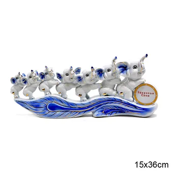 

Figurine seven elephants 15*36 cm