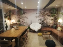 Background Wallpaper Mural Tropical-Rainforest Milofi Living-Room Retro Medieval