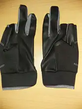 Guantes de pesca antideslizantes para hombre, protectores de manos para pesca, para deportes al aire libre, con corte de tres dedos