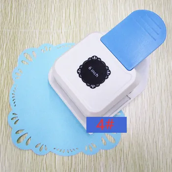 

6 inch Photo Frame Shape Lace Embossing Printing Machine Manual Card Tool Water Drop Design Crafts Scrapbook Hole Border Punch