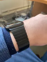 Correa de lujo para Apple watch, banda de 44mm y 40mm para iWatch de 38mm y 42mm, pulsera de reloj de acero inoxidable para Apple watch 5 6 se 3 4