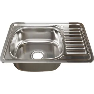 

Kitchen sink mixline mortise 50x65 with siphon, stainless steel 0,6mm (4630030632269)