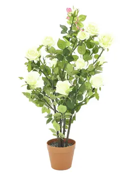 

EUROPALMS Rose shrub, artificial, cream, 86cm