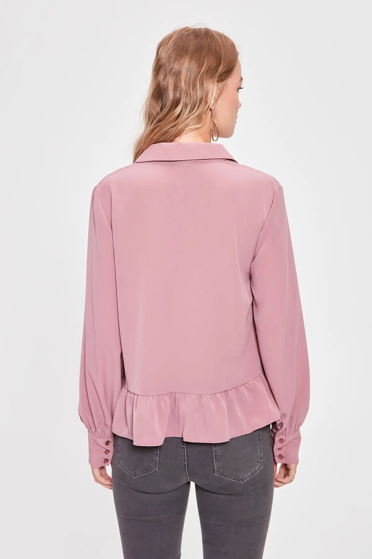Trendyol рубашка с оборками TWOAW20GO0399